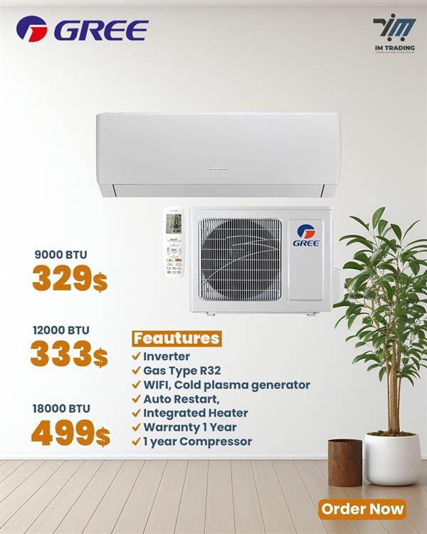 Gree Inverter AC 9000 BTU R32 WiFi